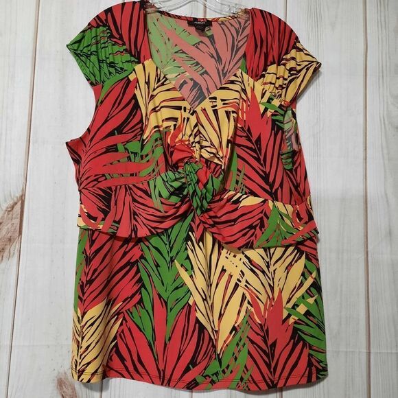 Alfani Blouse‎ Ladies 3x Tropic sleeveless - Picture 1 of 4